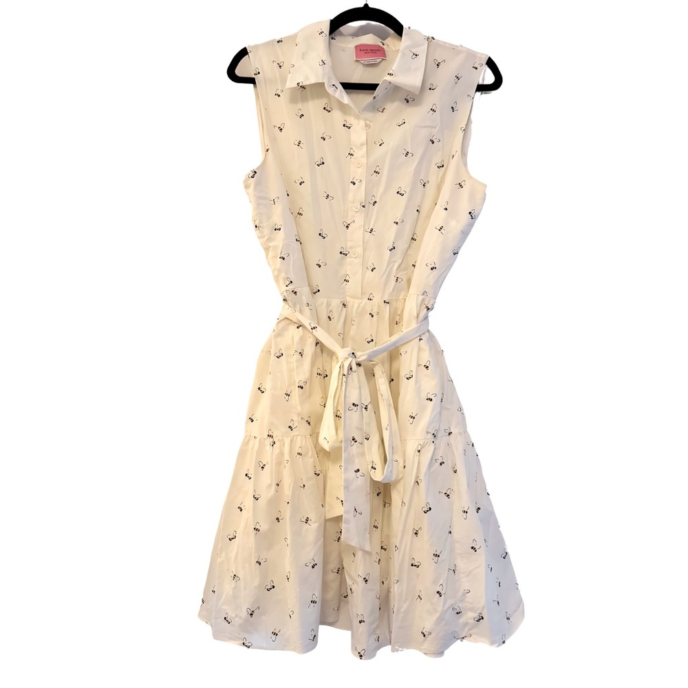 Kate Spade XL Dress Off-White With Bee Print